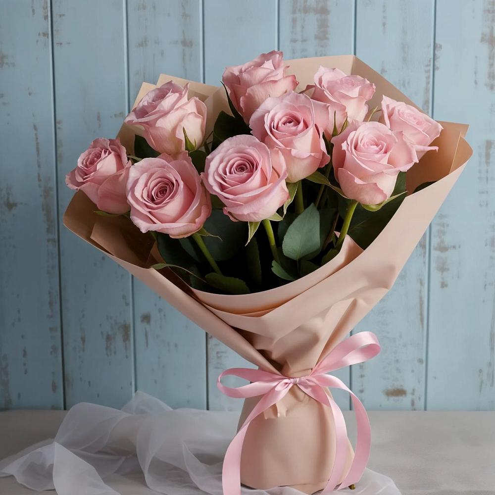 Букет цветов из: Розы в Промышленной