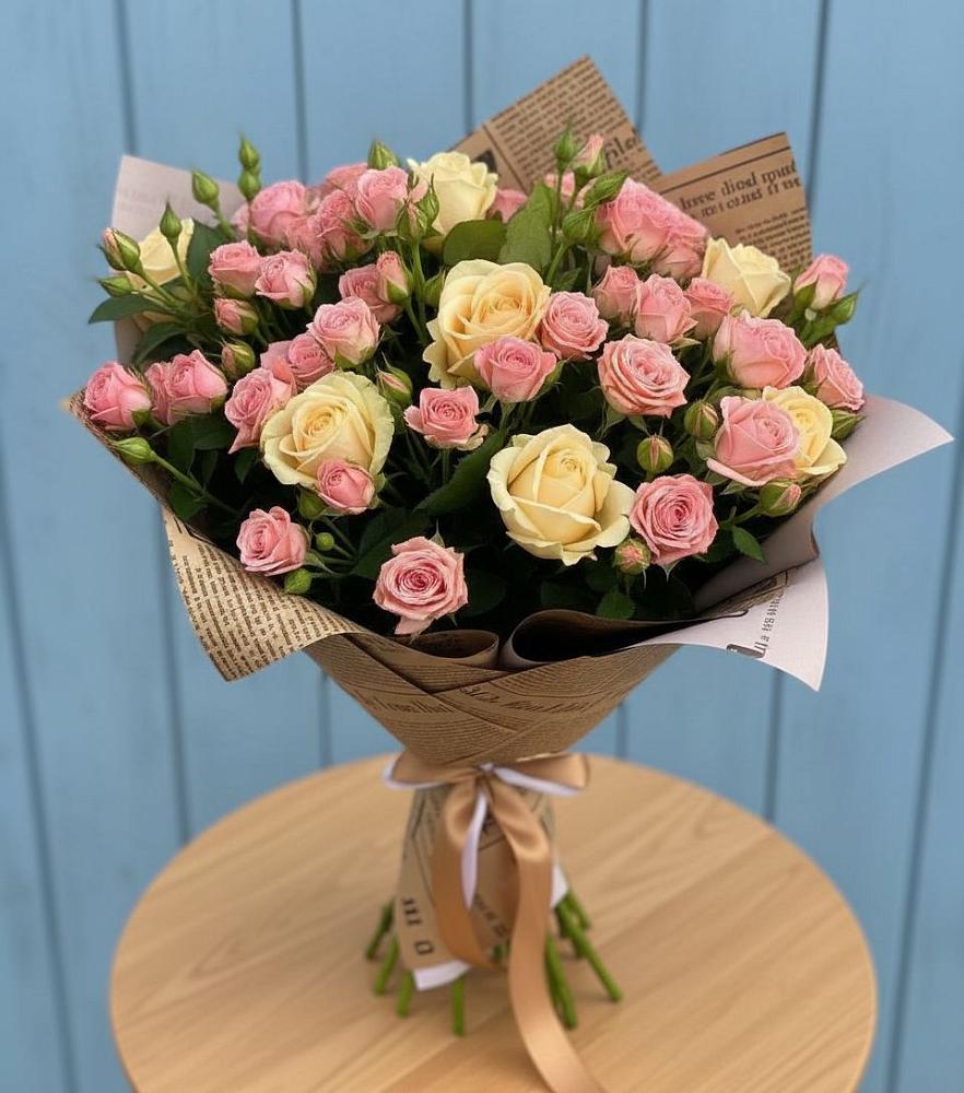 Букет цветов из: Розы в Промышленной