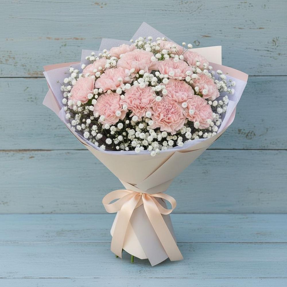 Букет цветов из: Гвоздики в Промышленной