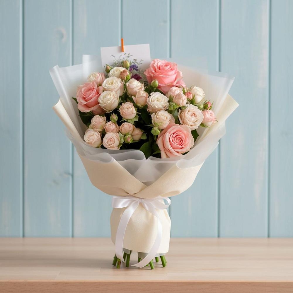 Букет цветов из: Розы в Промышленной