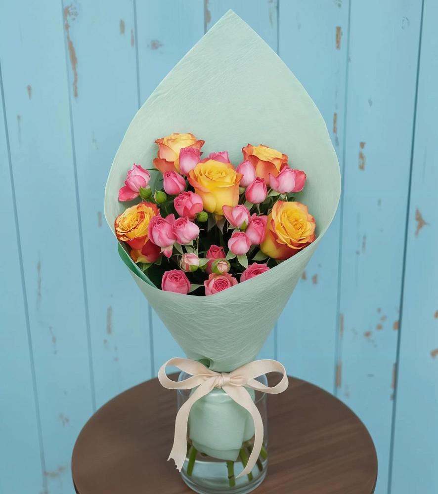 Букет цветов из: Розы в Промышленной