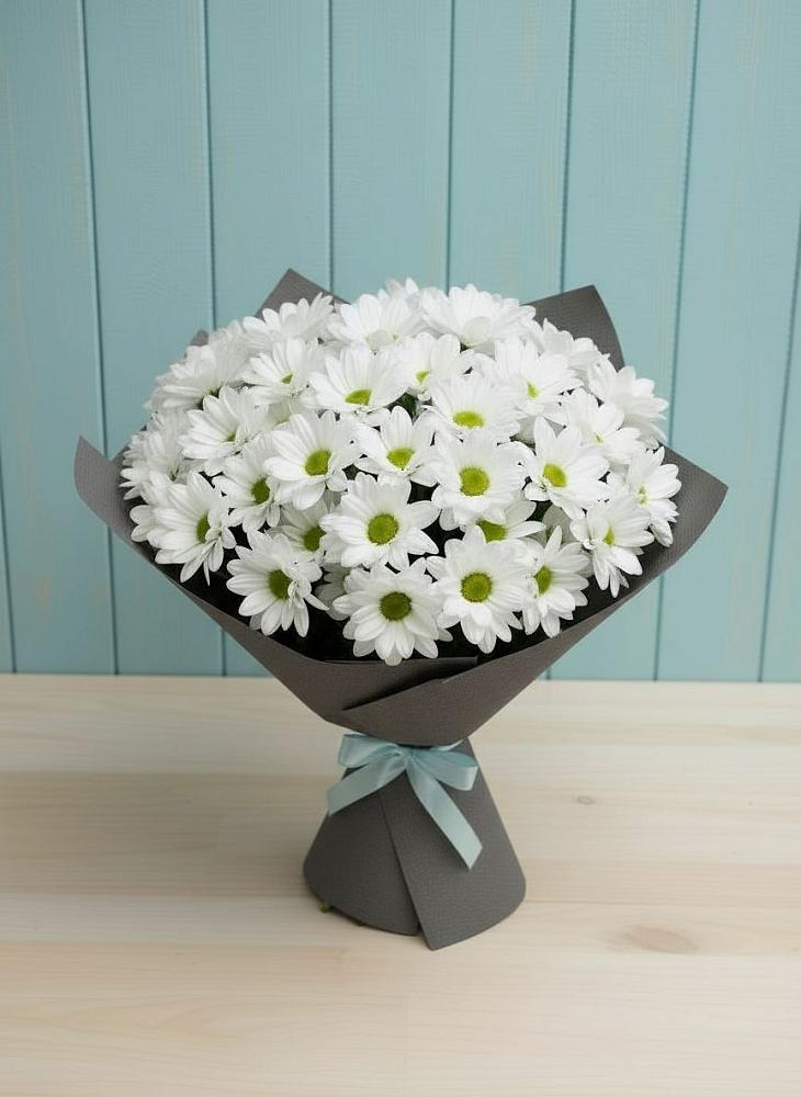 Букет цветов из: Хризантемы в Промышленной