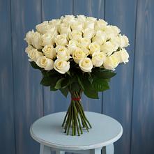 Букет 51 Белая роза Эдлесс Лав #REPLACE_PRED# Промышленной