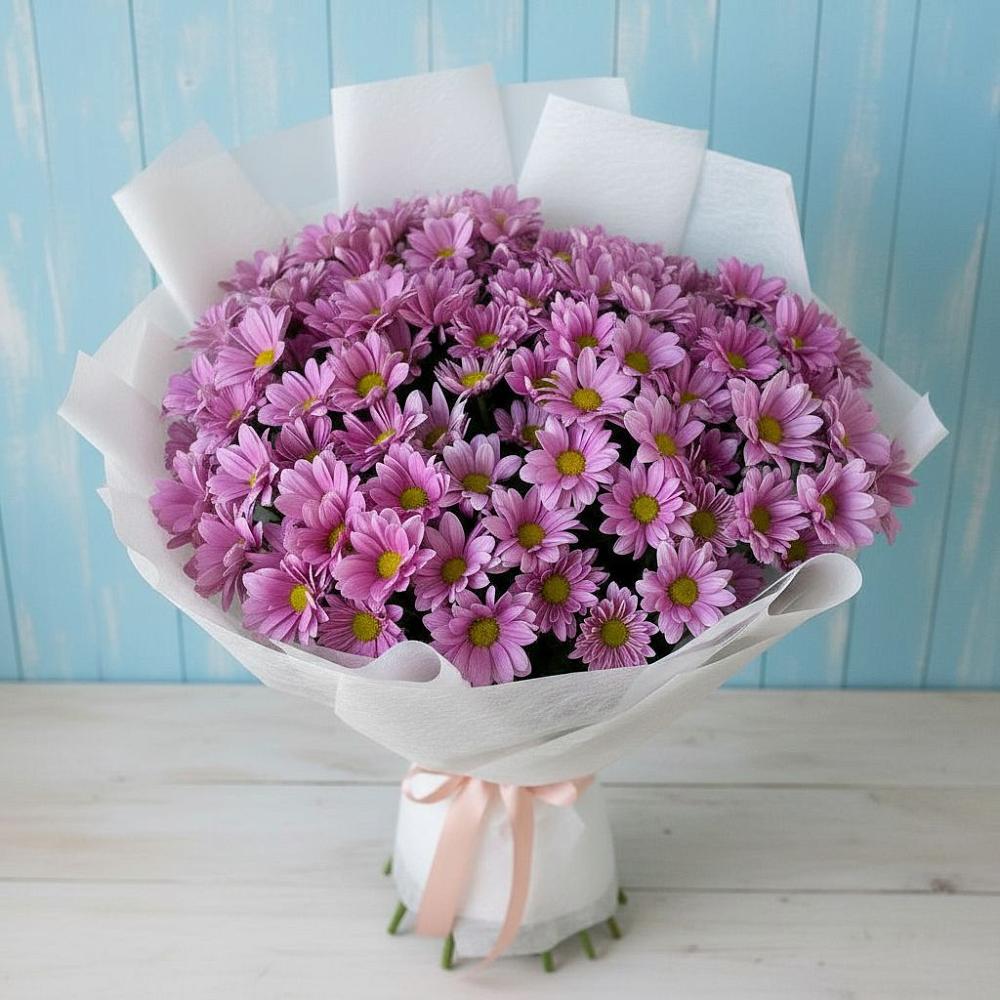 Букет цветов из: Хризантемы в Промышленной