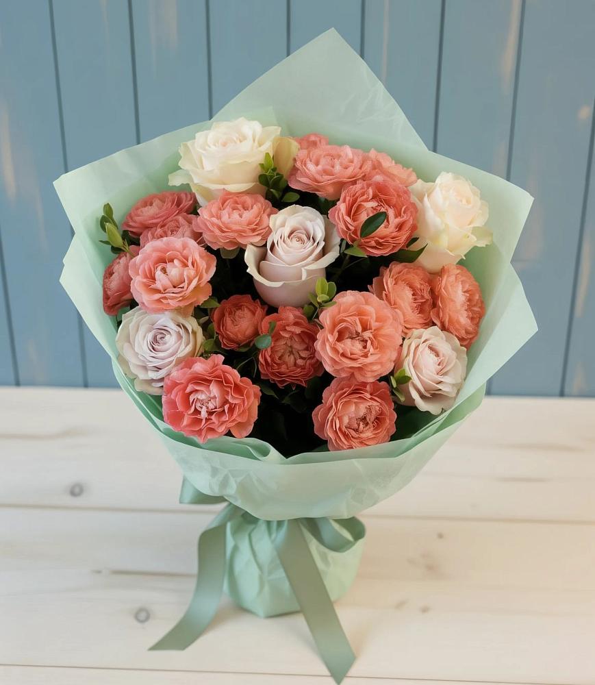 Букет цветов из: Розы в Промышленной