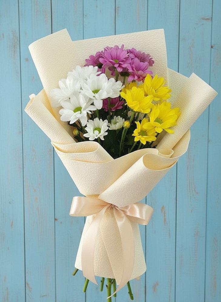 Букет цветов из: Хризантемы в Промышленной