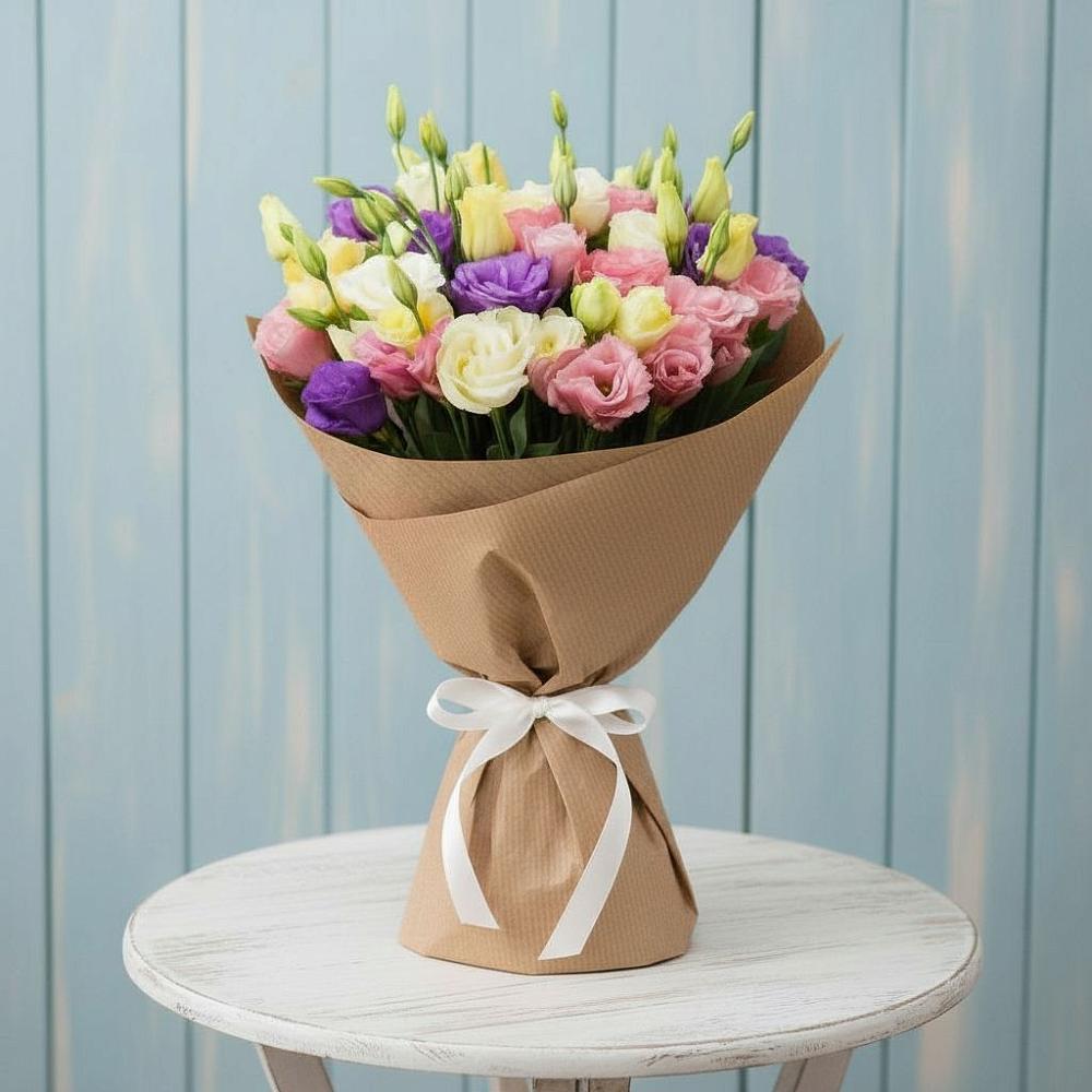 Букет цветов из: Лизиантусы в Промышленной