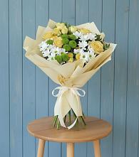 Букет цветов из:  Хризантемы и Розы в Промышленной