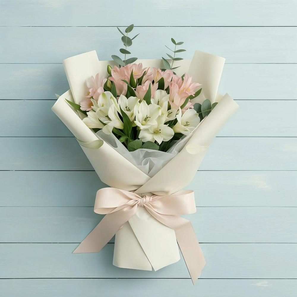 Букет цветов из: Альстромерии в Промышленной