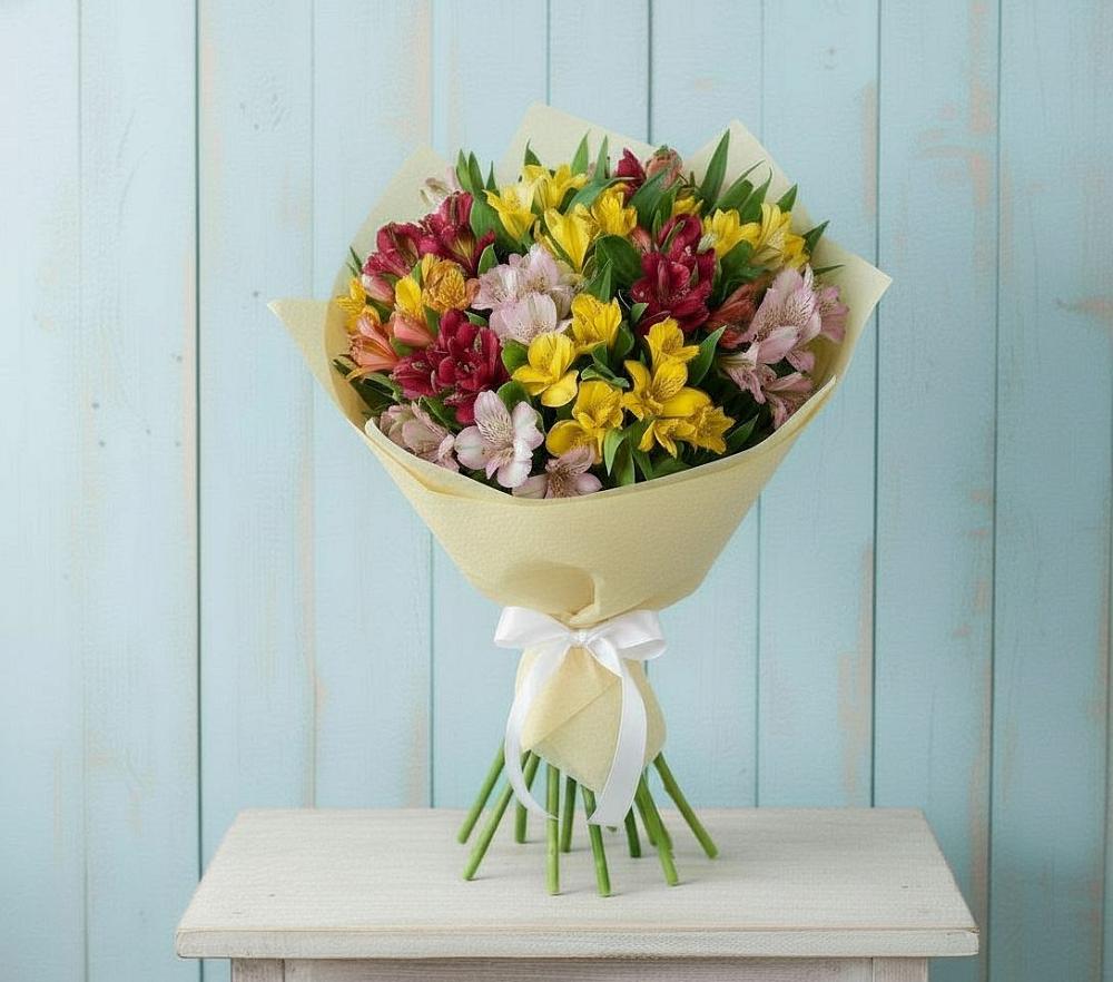 Букет цветов из: Альстромерии в Промышленной