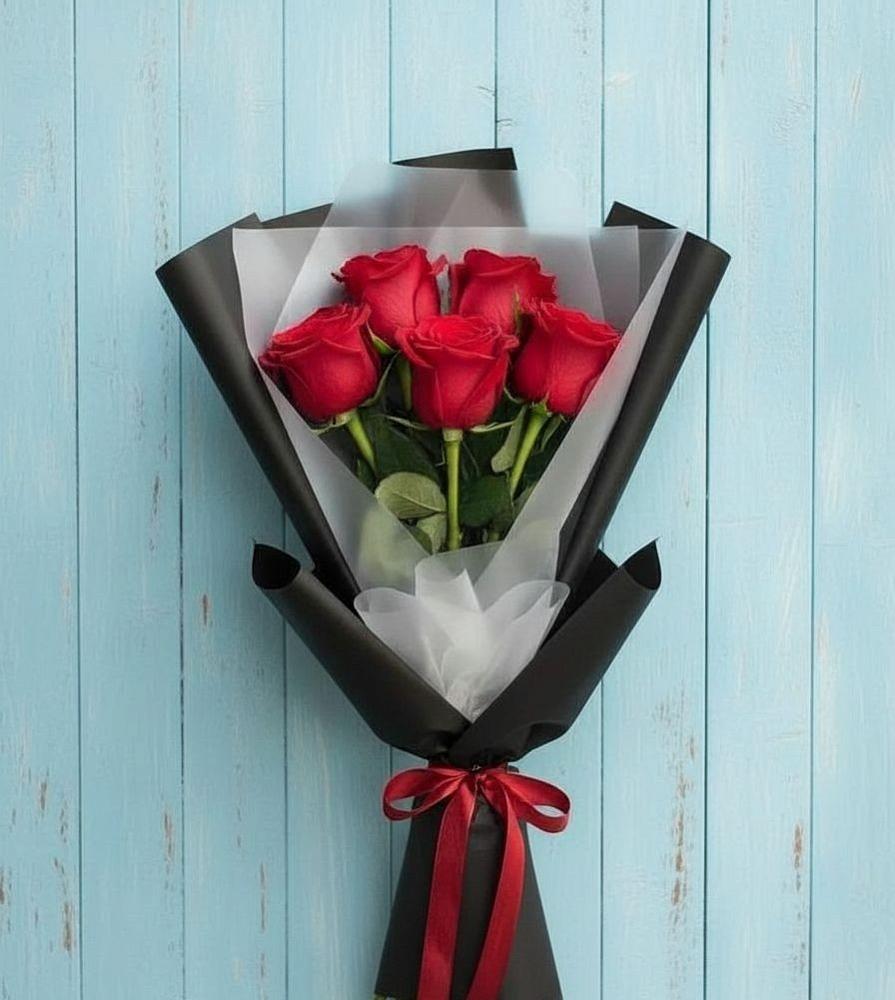 Букет цветов из: Розы в Промышленной